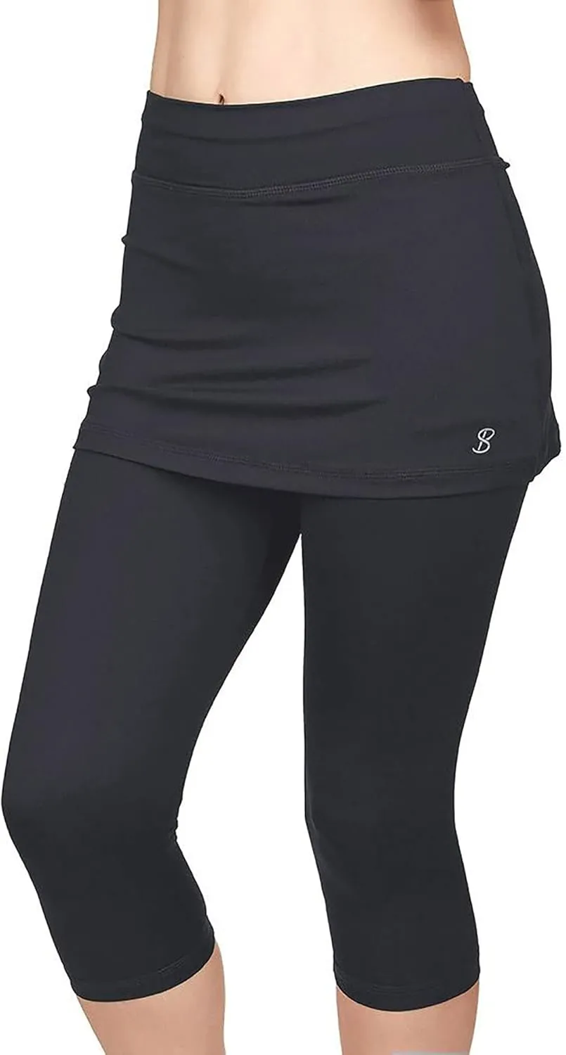 UV Staples Abaza 13in Womens Tennis Skirt with Capri Leggings