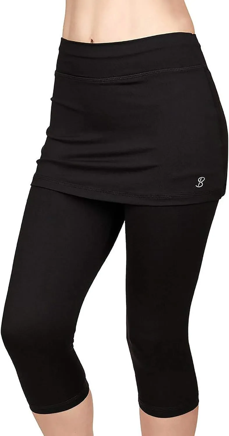UV Staples Abaza 13in Womens Tennis Skirt with Capri Leggings