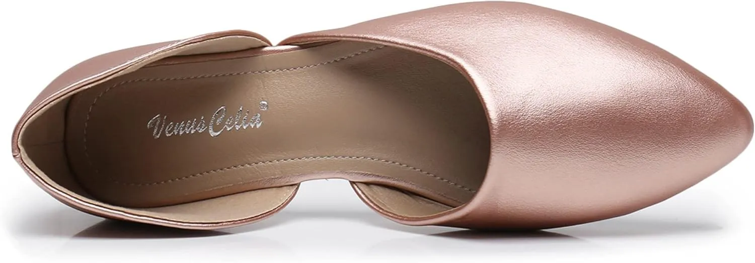 VenusCelia Women's D'Orsay Flat Shoe