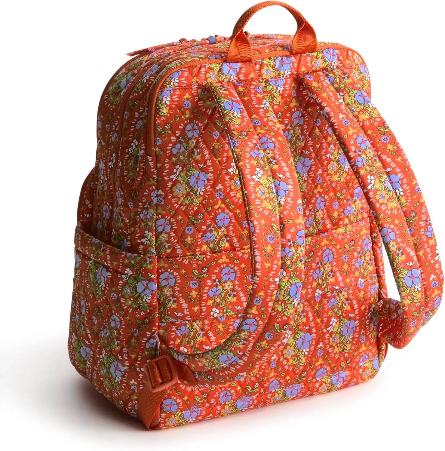 Vera Bradley Premium Cotton Large Bancroft Backpack, Garden Paisley