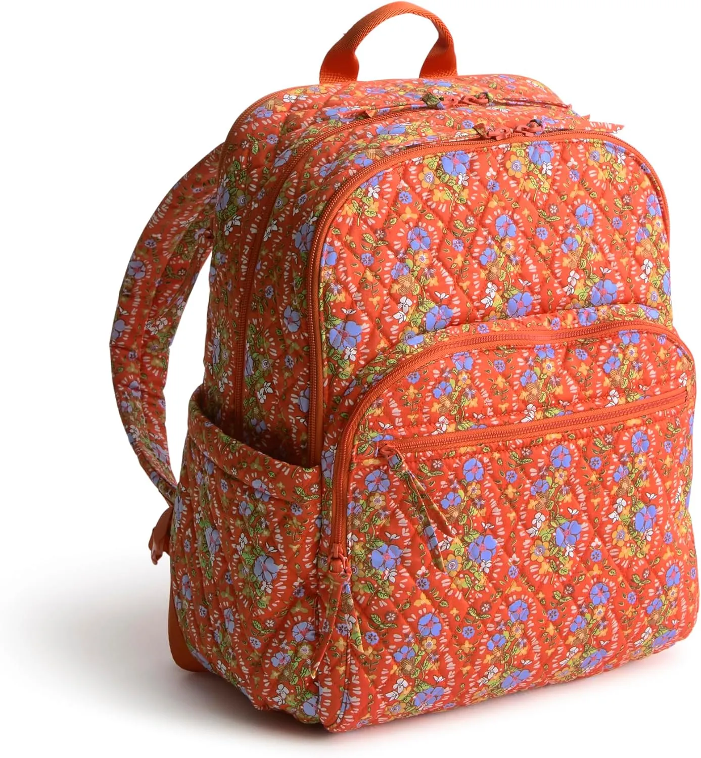 Vera Bradley Premium Cotton Large Bancroft Backpack, Garden Paisley