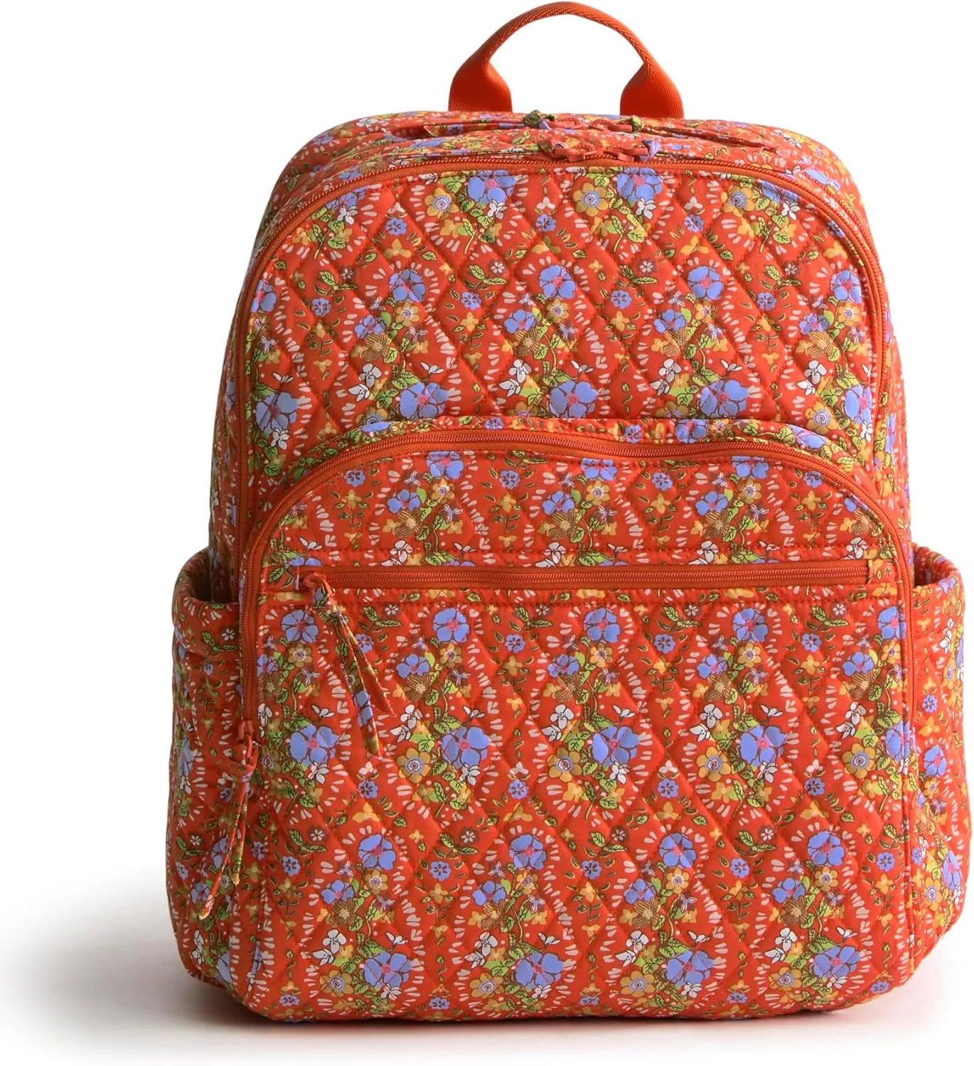 Vera Bradley Premium Cotton Large Bancroft Backpack, Garden Paisley