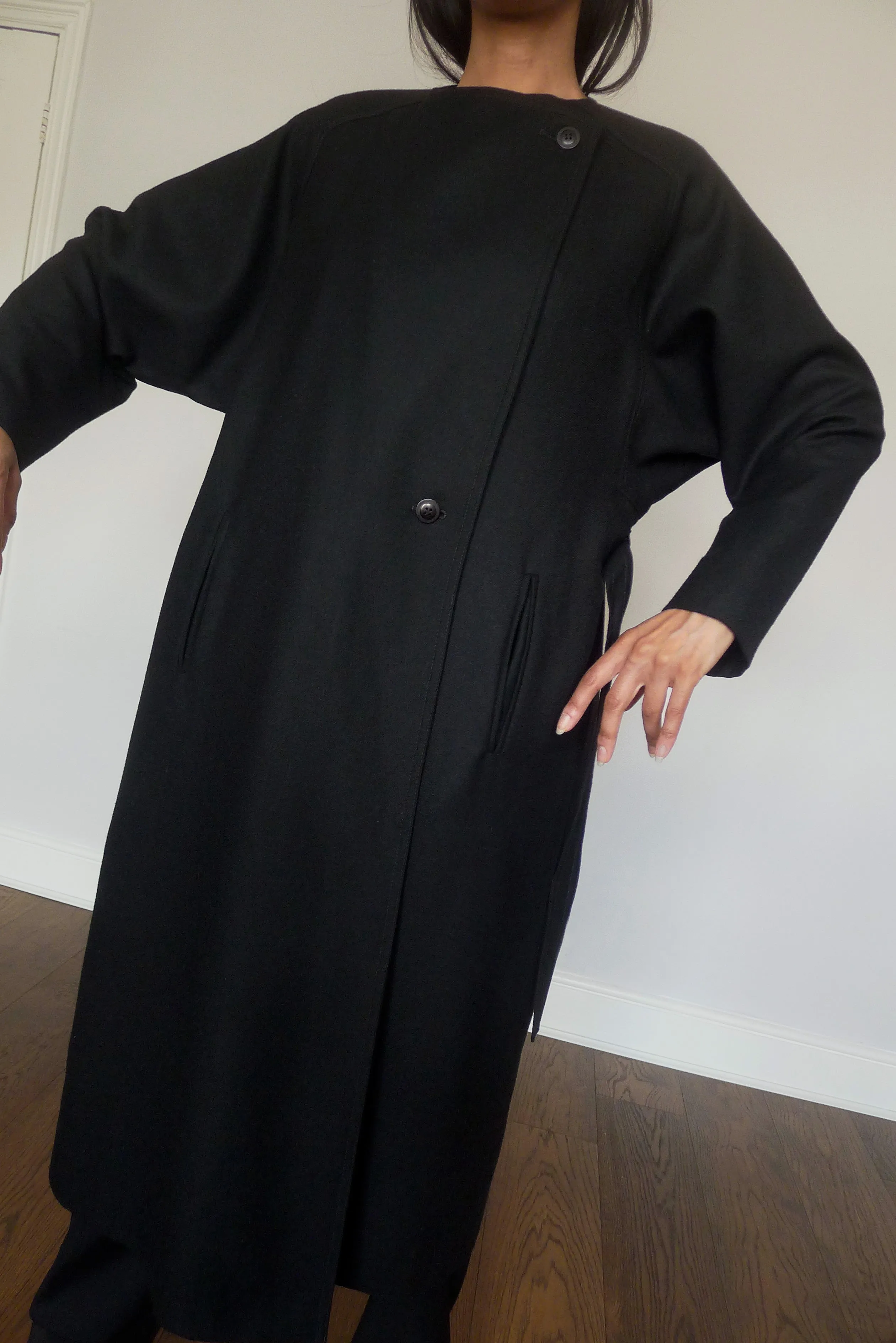 Vintage Minimal Belted Coat