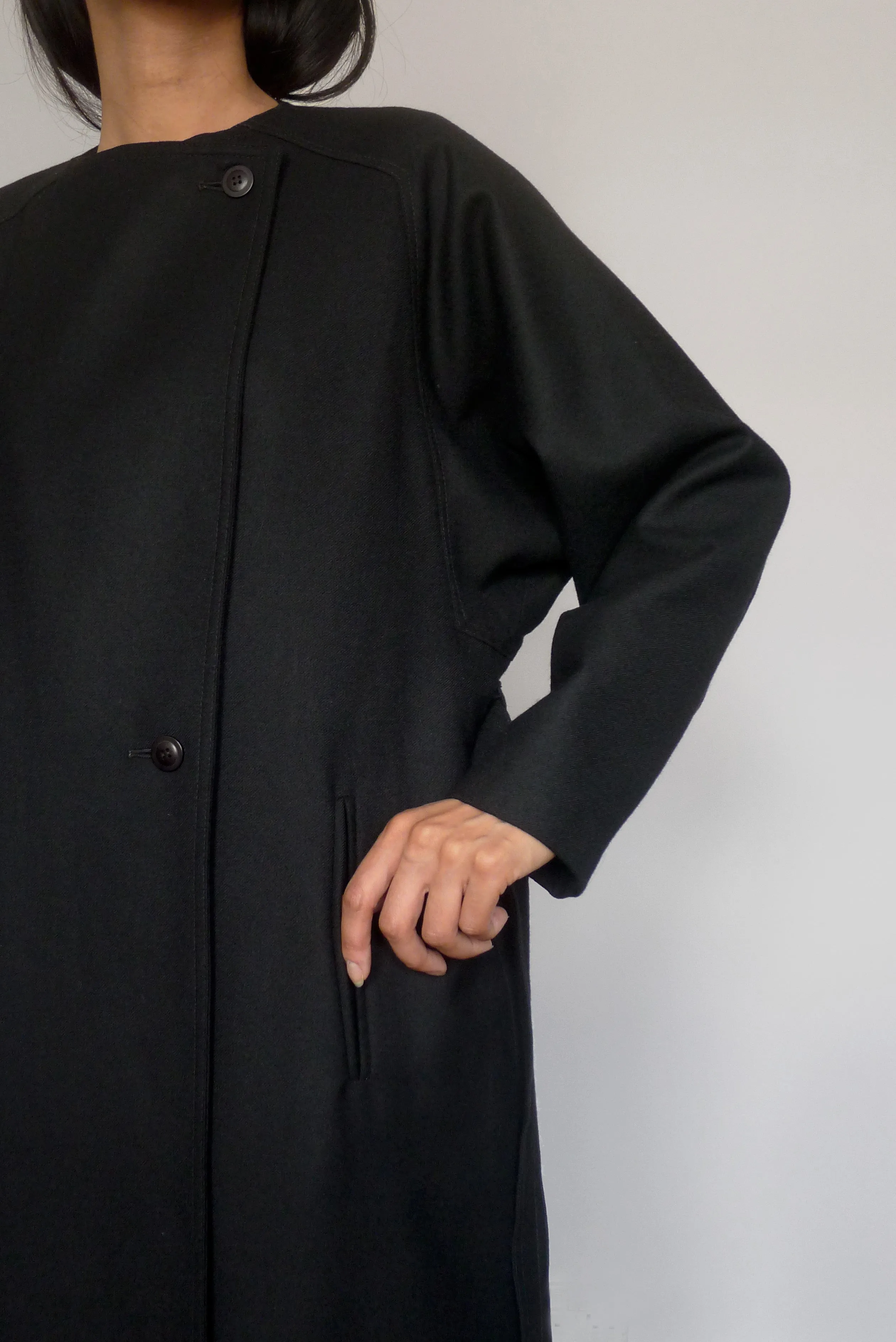 Vintage Minimal Belted Coat