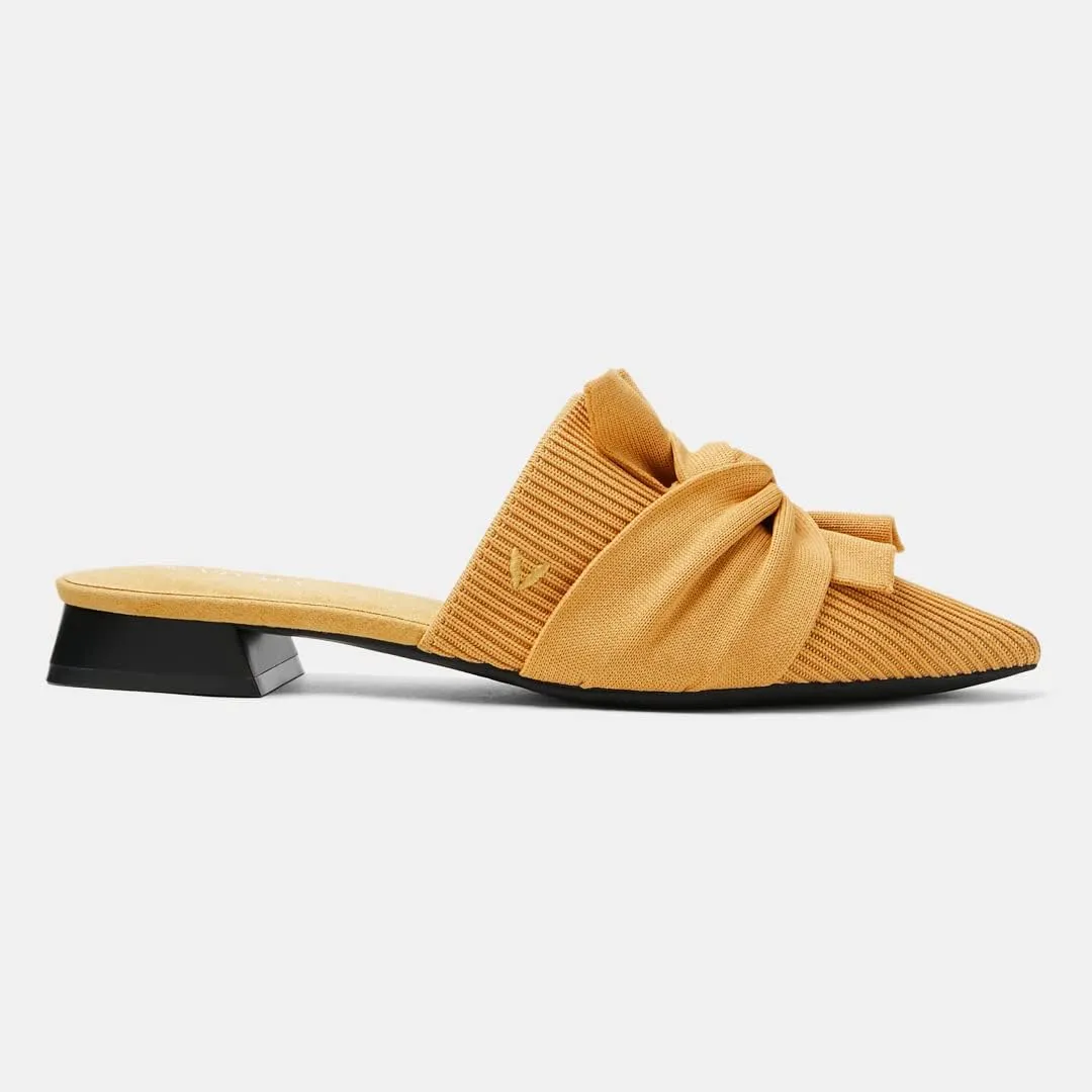VIVAIA Yaffa Mules for Women Slip On Pointed-Toe Knot Mules Women's Casual Slip on Washable Comfortable Shoes Pointed-Toe Style