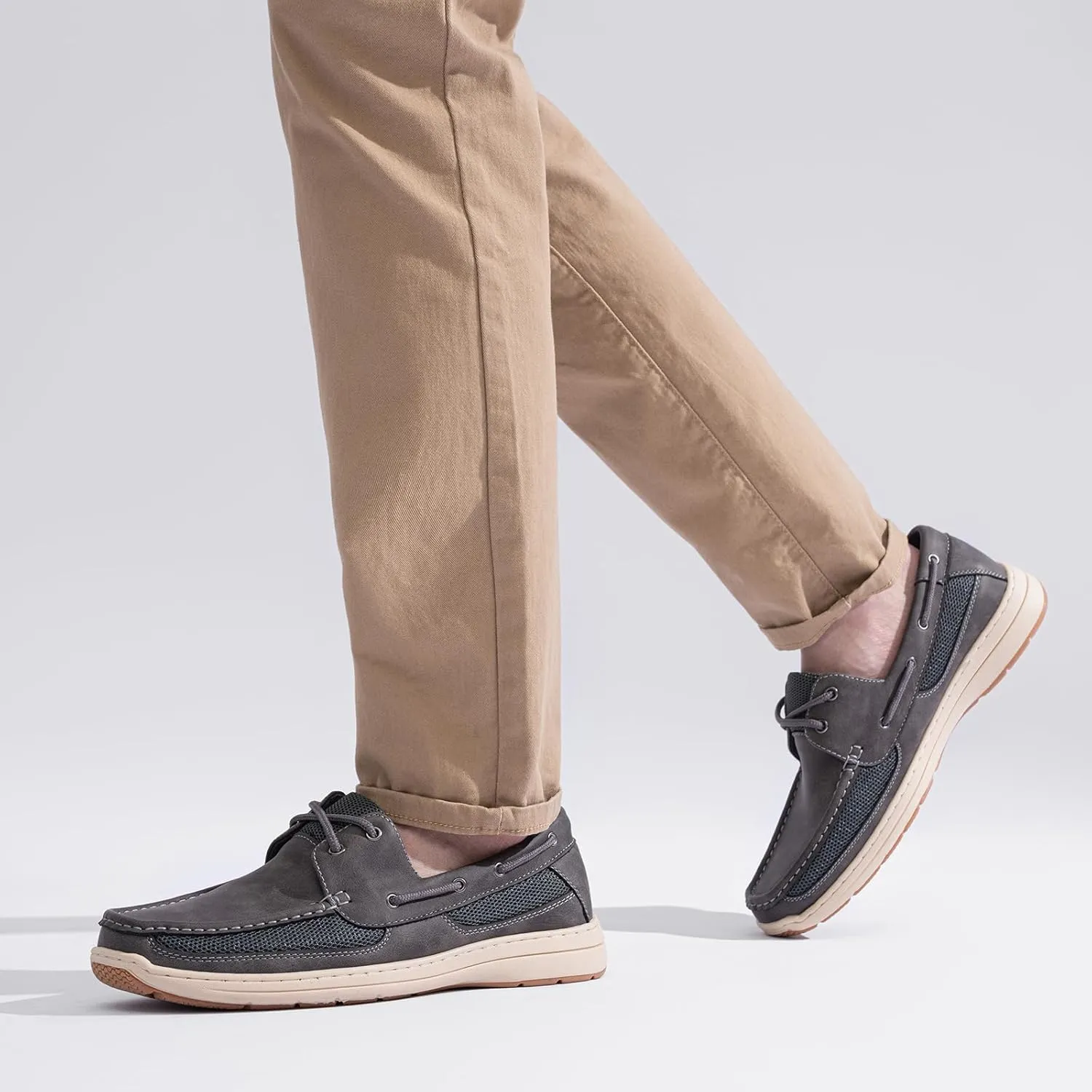 Vostey Men's Boat Shoes Slip On Stylish Casual Loafers Deck Shoes for Men