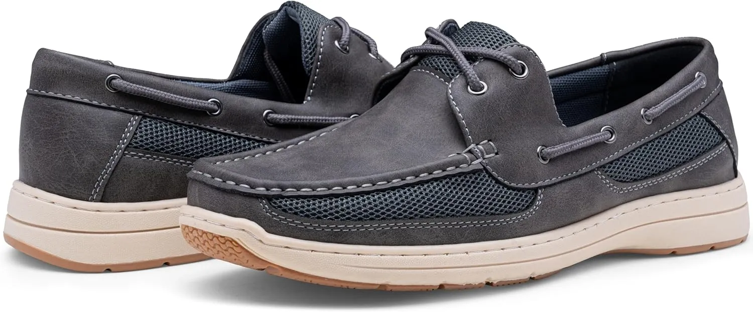 Vostey Men's Boat Shoes Slip On Stylish Casual Loafers Deck Shoes for Men