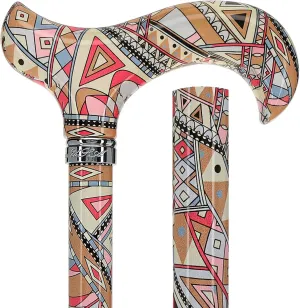 Walking Sticks for Men and Women - Stylish Designer Fashionable Adjustable Derby Canes - Lightweight Aluminum Cool Walking Sticks with HD Patterns