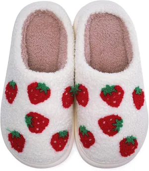 WateLves Women's Pillow Warm Memory Foam Slippers Comfortable Cute House Shoes Lightweight Fuzzy Christmas Slippers