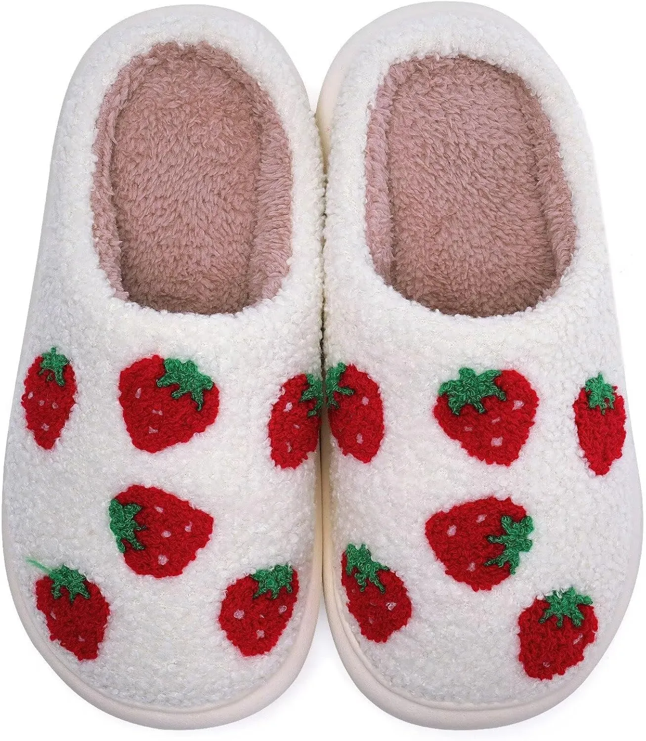 WateLves Women's Pillow Warm Memory Foam Slippers Comfortable Cute House Shoes Lightweight Fuzzy Christmas Slippers