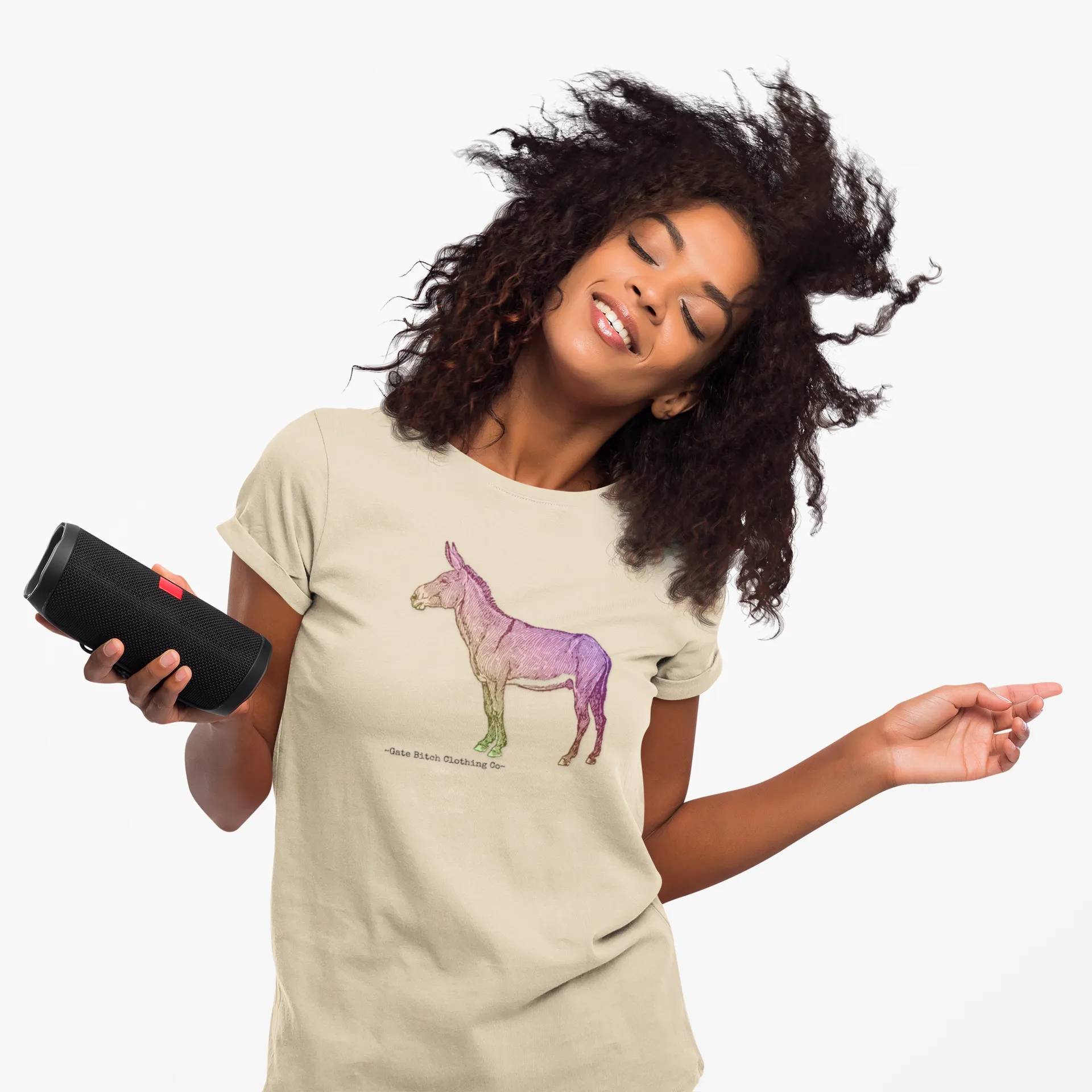 Western Rainbow Mule Tee
