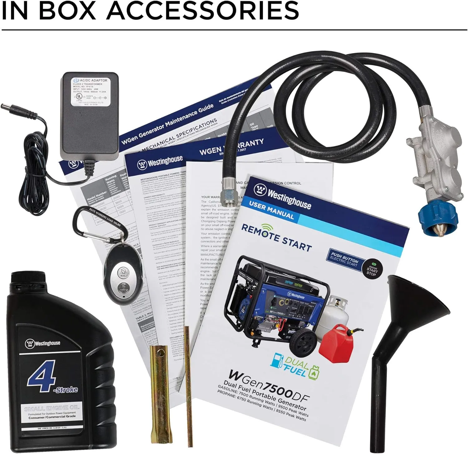 Westinghouse 9500 Peak Watt Dual Fuel Home Backup Portable Generator, Remote Electric Start, Transfer Switch Ready, Gas & Propane Powered