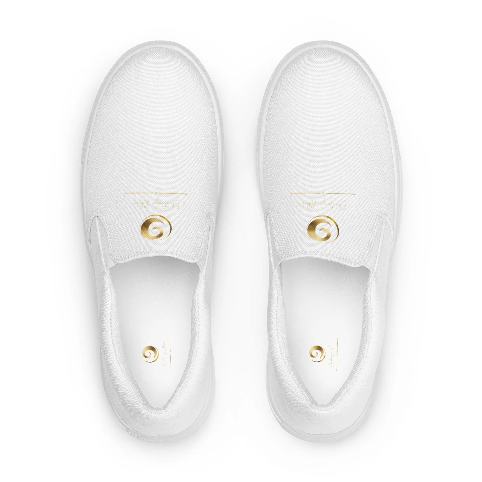White Chaitanya Abara Women’s Slip-on Canvas Shoes