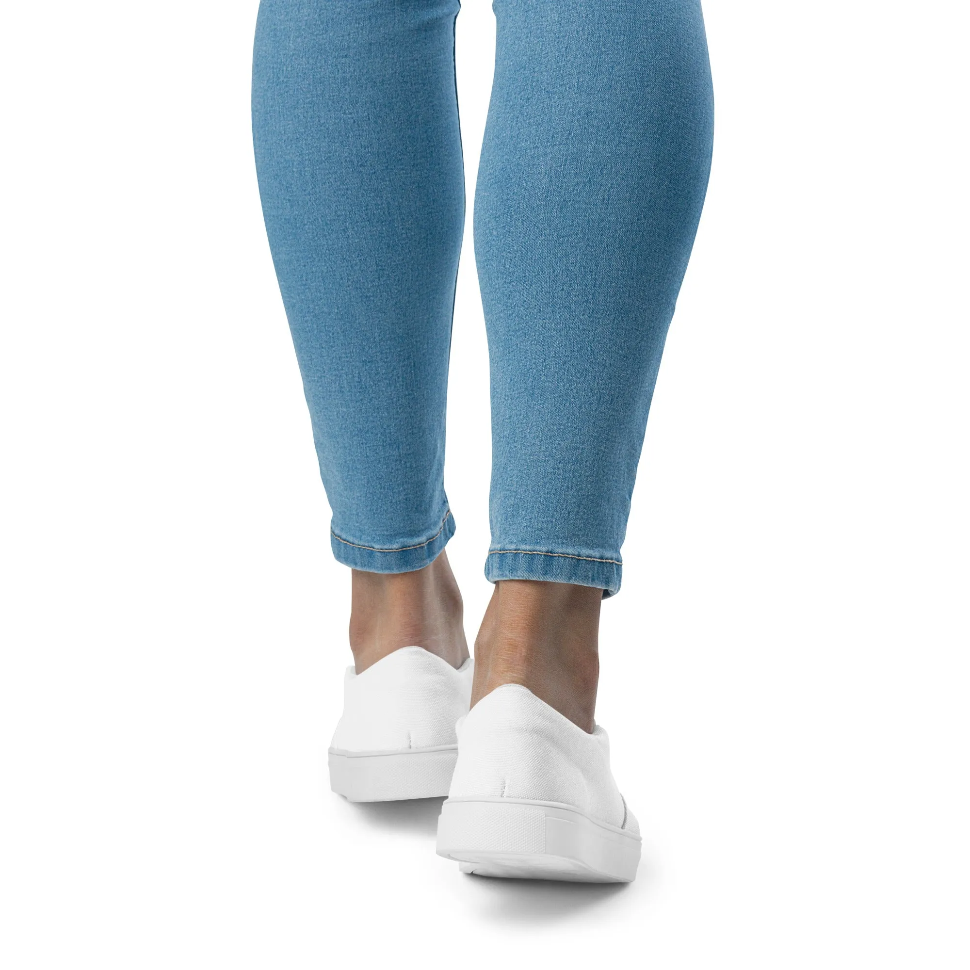 White Chaitanya Abara Women’s Slip-on Canvas Shoes