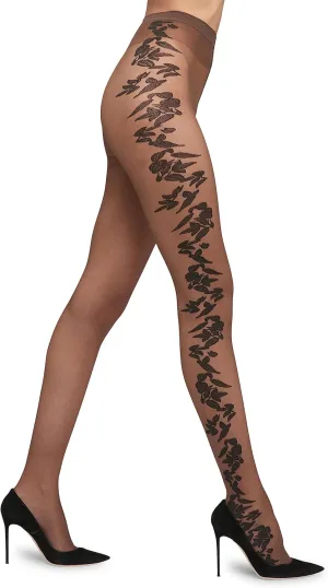Wolford Flower Tights Sheer 20 Denier For Women Pantyhose with Floral Design Perfect for Stylish Everyday & Formal Wear