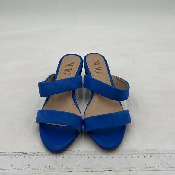 Women Casual Open Toe Sandals Chunky Low Heel Slip On Mule Comfy Summer Slide