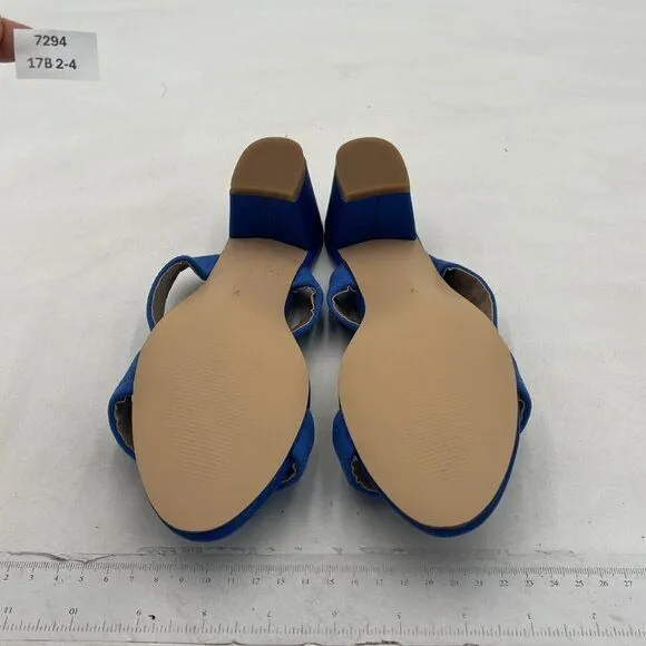 Women Casual Open Toe Sandals Chunky Low Heel Slip On Mule Comfy Summer Slide