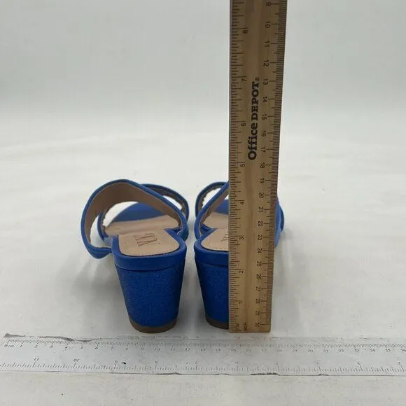Women Casual Open Toe Sandals Chunky Low Heel Slip On Mule Comfy Summer Slide