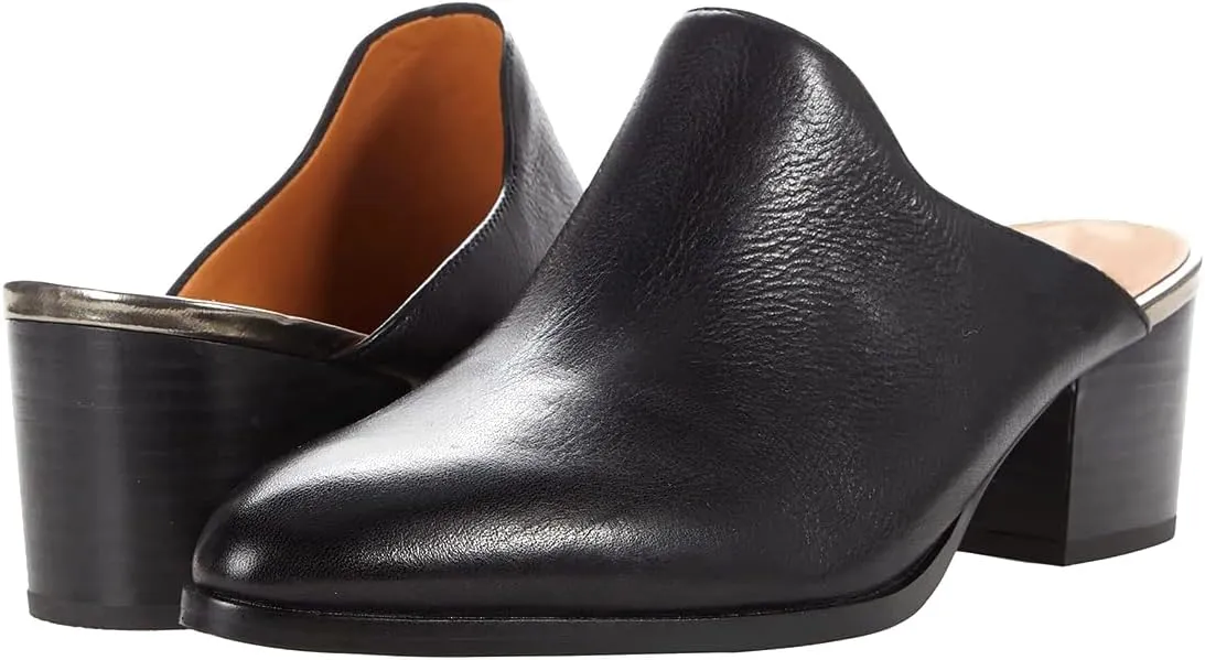 Women Chunky Block Heel Mules Pointed Closed Toe Suede Mule Sandals Slip-On Stacked Heels Booties Backless 2" Heeled Slide Shoes Comfort Fashion Casual Office Homecoming Retro 4-11 M US