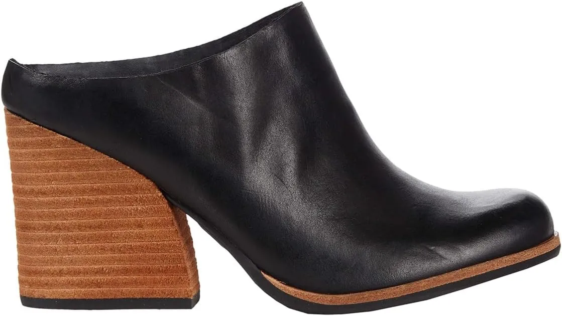 Women High Chunky Stacked Heel Mules Round Closed Toe Heeled Sandals Slip On 3 Inch Block Heels Suede Backless Booties Burnished Dressy Vintage Party Office Ladies Slide Slippers 4-11 M US
