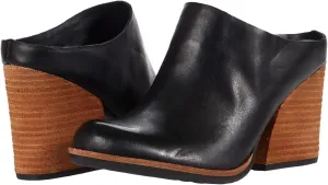 Women High Chunky Stacked Heel Mules Round Closed Toe Heeled Sandals Slip On 3 Inch Block Heels Suede Backless Booties Burnished Dressy Vintage Party Office Ladies Slide Slippers 4-11 M US