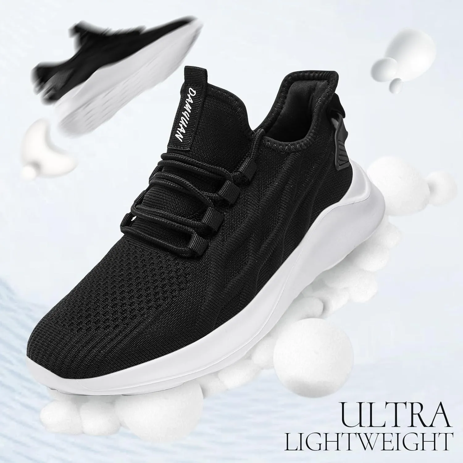 Women Tennis Running Shoes Walking Slip on Summer Gym Workout Athletic Comfortable Sneakers Black