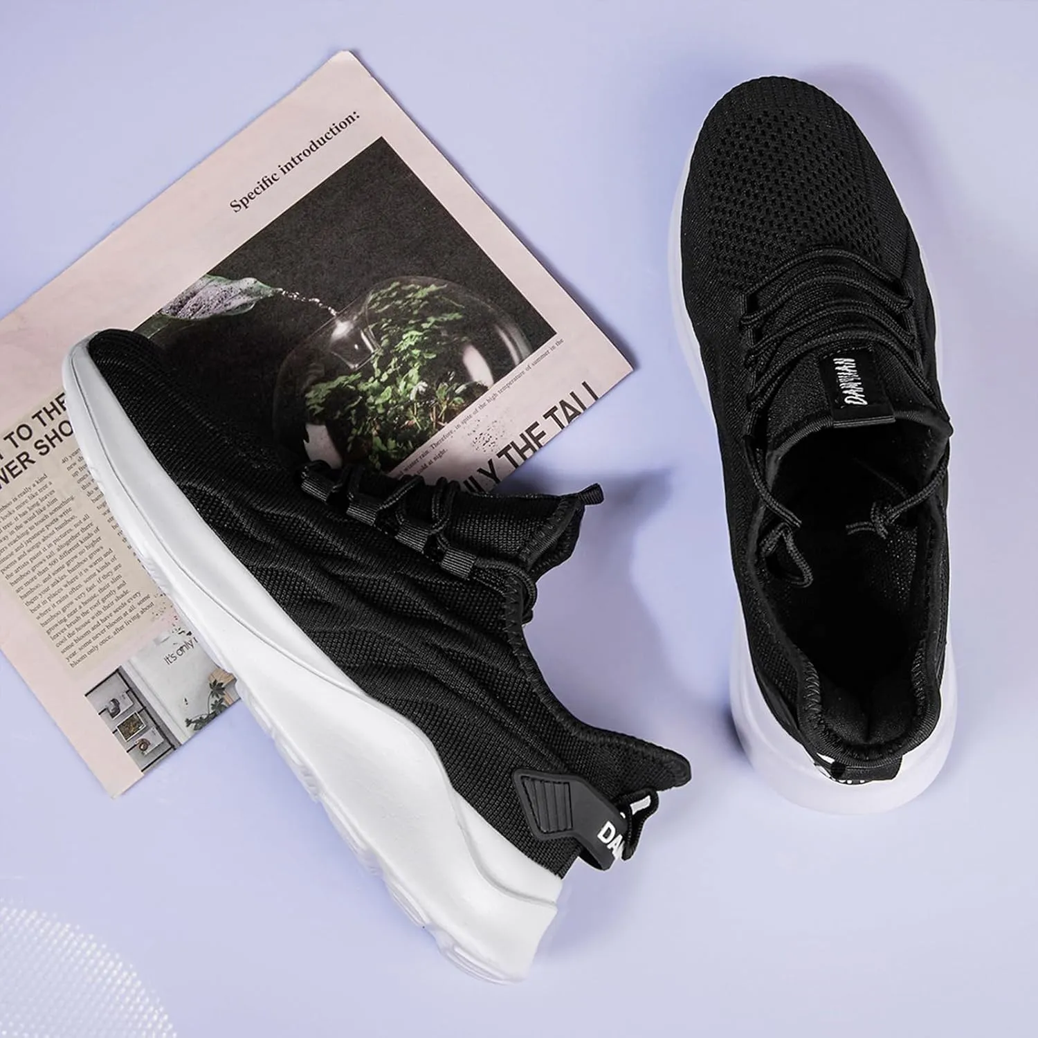 Women Tennis Running Shoes Walking Slip on Summer Gym Workout Athletic Comfortable Sneakers Black