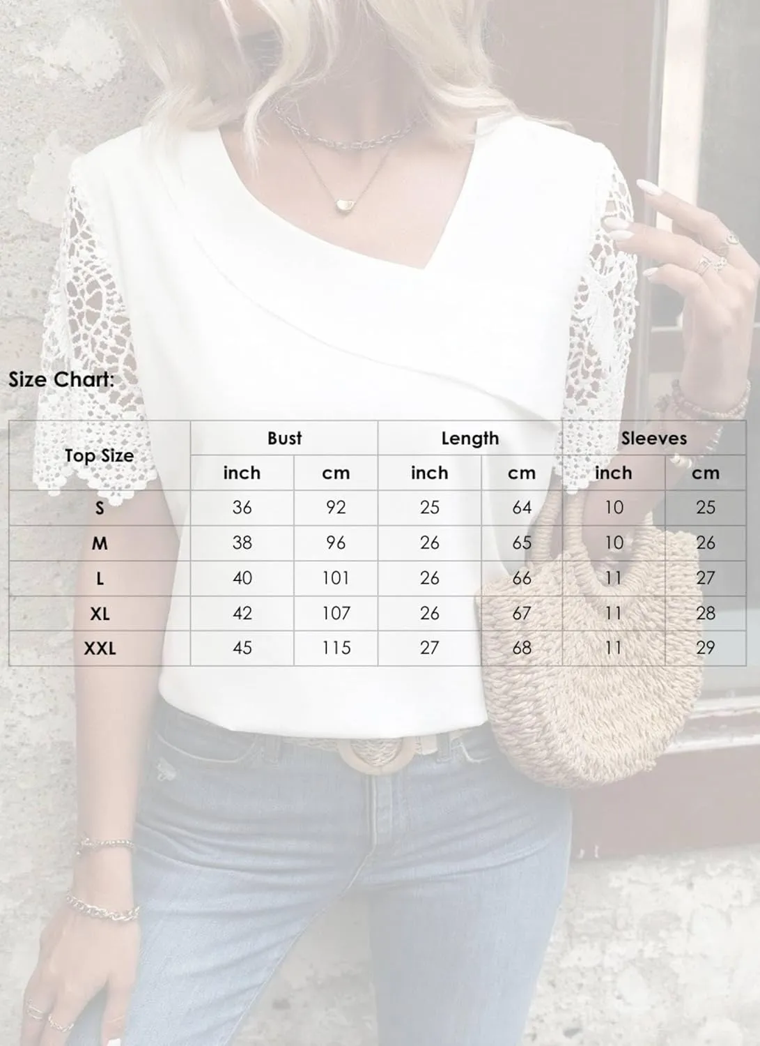 Women's 2025 Summer White Sexy Oblique V Neck Lace Short Sleeved Shirt Casual Fashion Loose Dating Versatile Tops