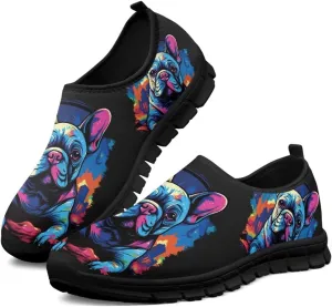 Women's Animals Pattern Sneaker Low Cut Slip on Comfortable Lightweight Walking Anti Slip