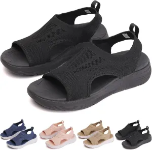 Women's Breathable Orthopedic Sandals Comfortable Walking Tennis Shoes Sandals Arch Support Wide Fit Plantar Fasciitis Sport Athletic Hiking Outdoor Active Summer Dressy Soft Mat Diabetic Sandals