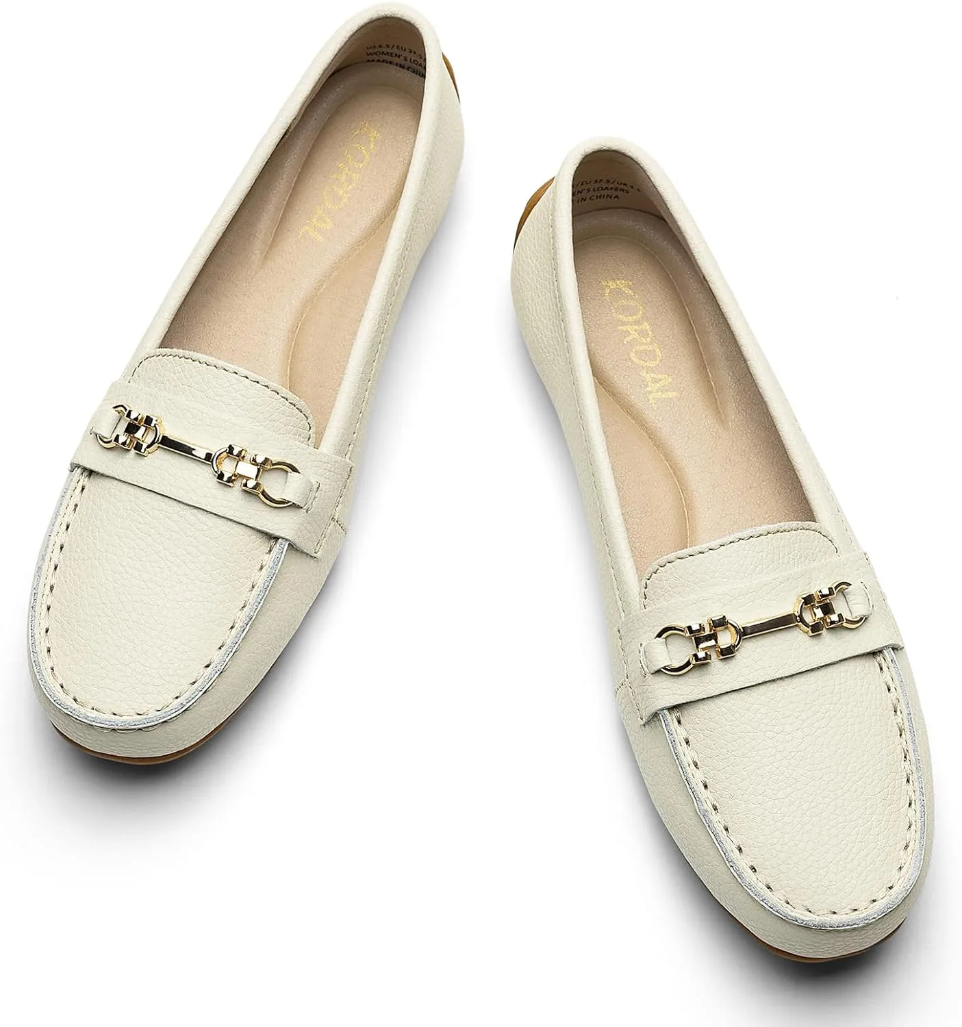Women's Comfortable & Lightweight Leather Loafers Slip-Ons Driving Mocs Walking Shoes Cute Business Casual Dress Shoes Work Flats for Women