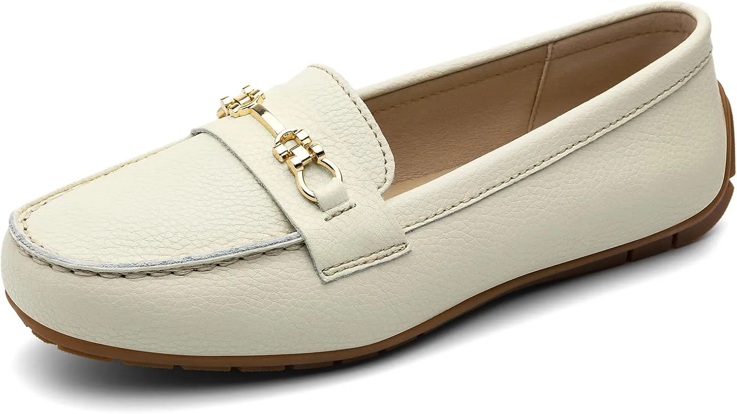 Women's Comfortable & Lightweight Leather Loafers Slip-Ons Driving Mocs Walking Shoes Cute Business Casual Dress Shoes Work Flats for Women