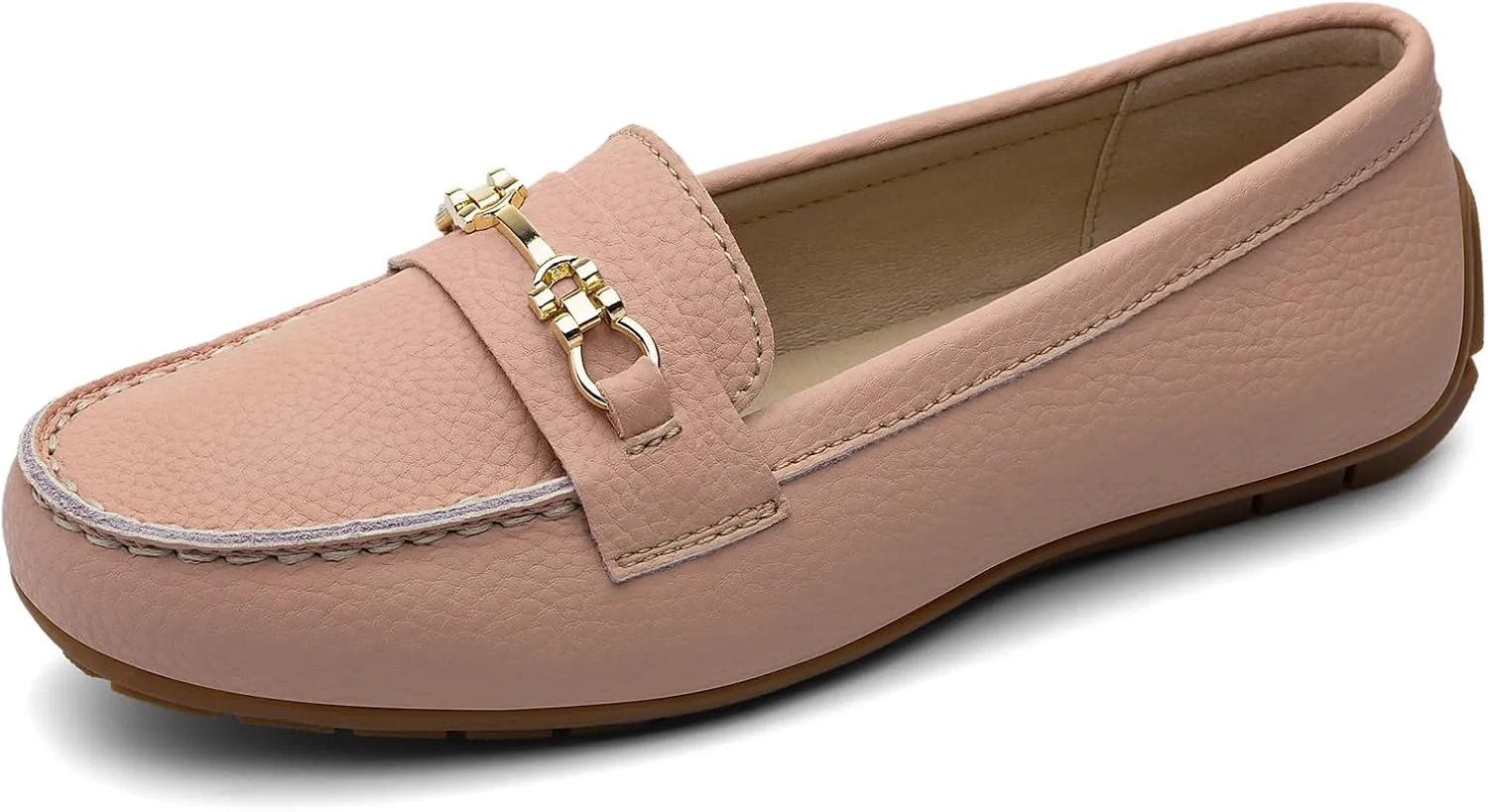 Women's Comfortable & Lightweight Leather Loafers Slip-Ons Driving Mocs Walking Shoes Cute Business Casual Dress Shoes Work Flats for Women