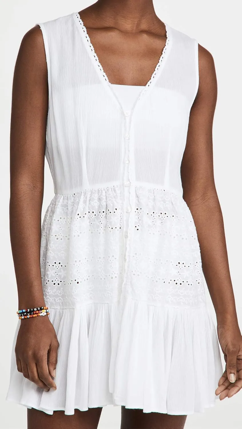 Women's Eyelet Mini Dress