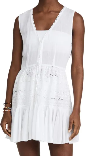 Women's Eyelet Mini Dress