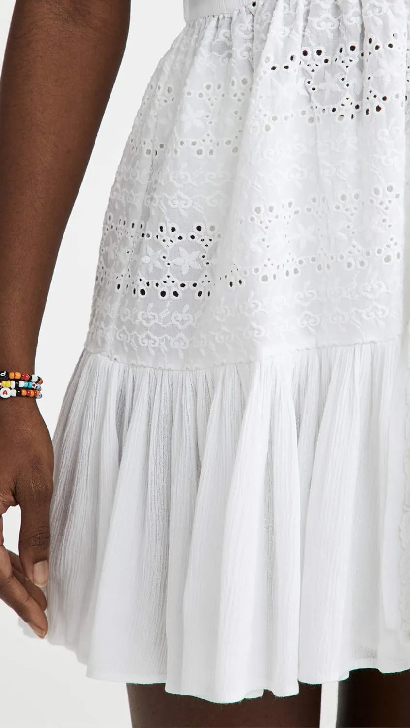 Women's Eyelet Mini Dress