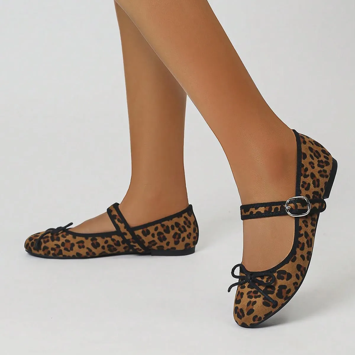 Women's Flat Stylish Mary Jane Shoes with Buckle Ankle Strap