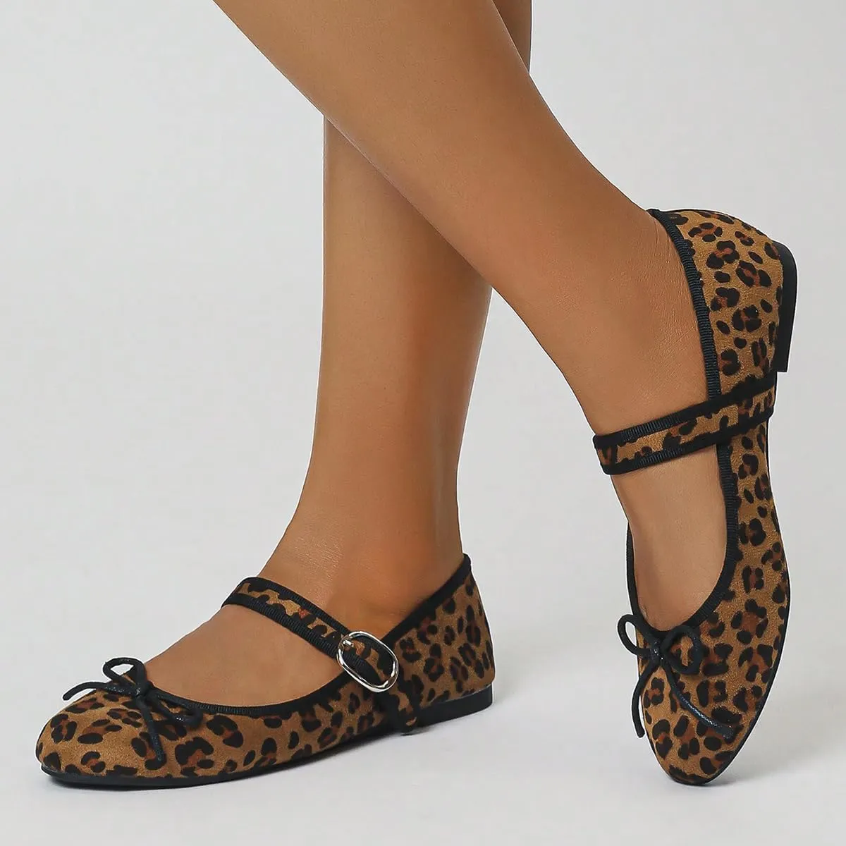 Women's Flat Stylish Mary Jane Shoes with Buckle Ankle Strap
