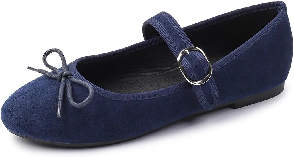 Women's Flat Stylish Mary Jane Shoes with Buckle Ankle Strap