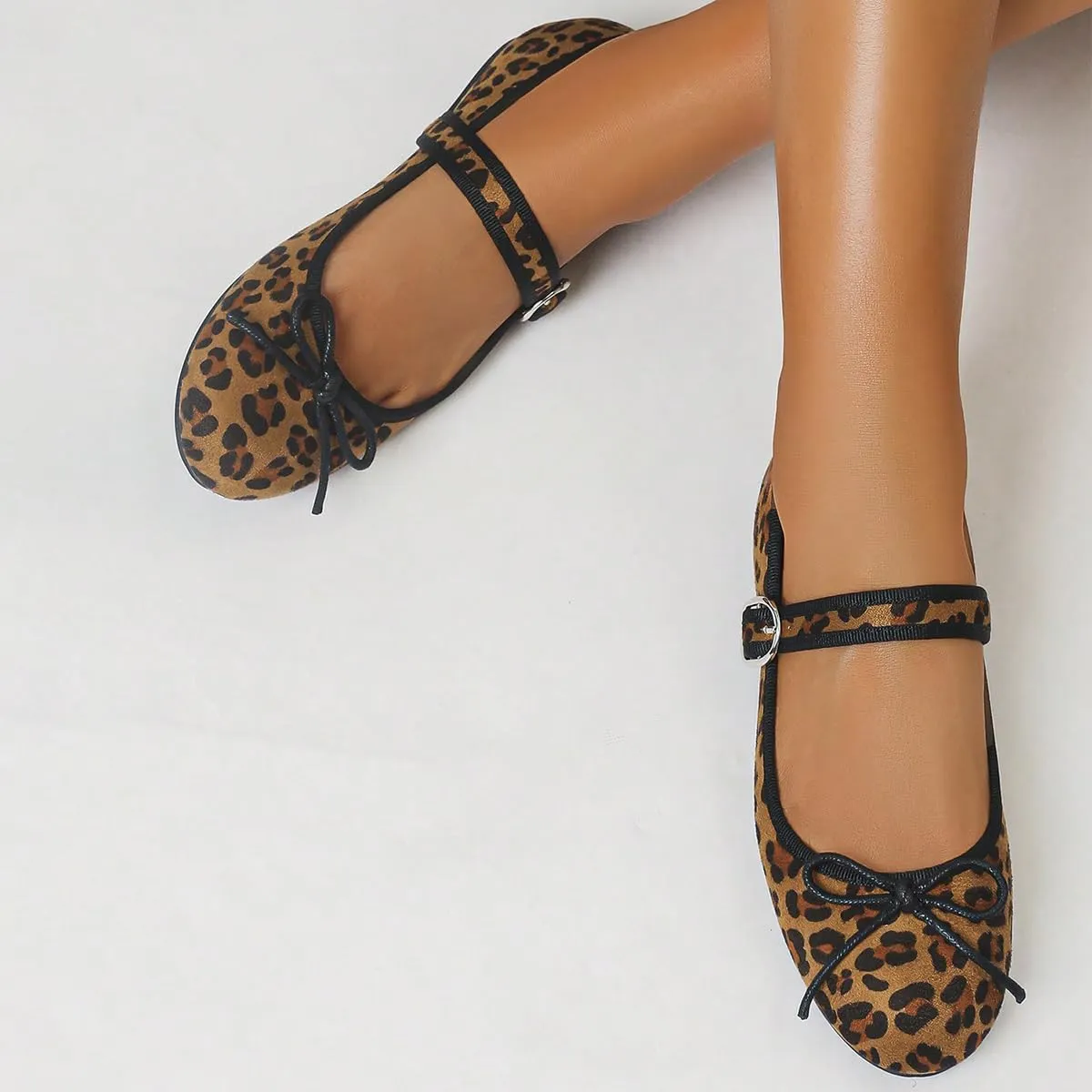 Women's Flat Stylish Mary Jane Shoes with Buckle Ankle Strap