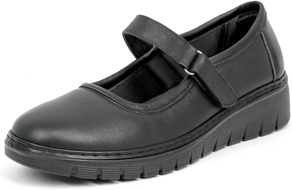 Women’s Mary Jane Shoes for Bunions Comfortable Orthotic Dress Shoes Non-Slip Orthopedic Work Shoes