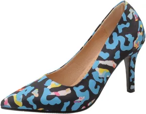 Women's Men's Pointed Toe Mid Heel Plus Size Slip On Wedding Dress Pumps Shoes