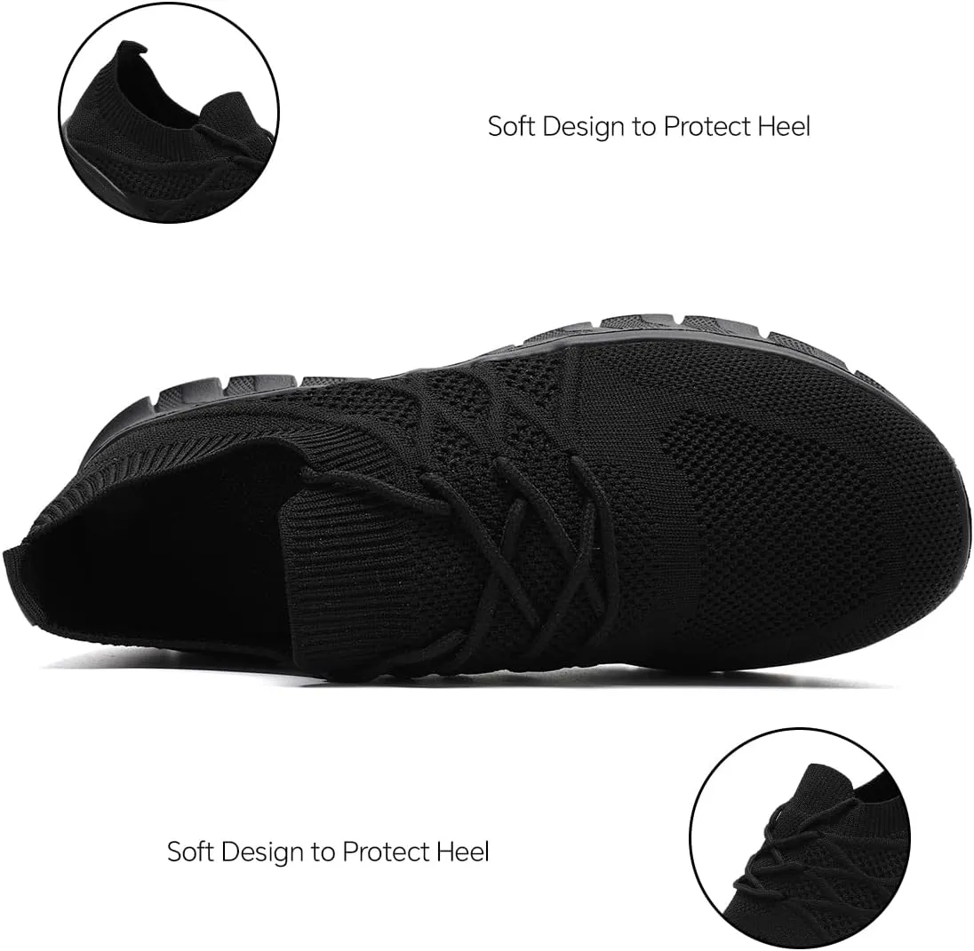 Womens Running Shoes Walking Tennis Sneakers Casual Slip on Breathable Lightweight Comfortable Fashion Athletic Sports Gym Trainers