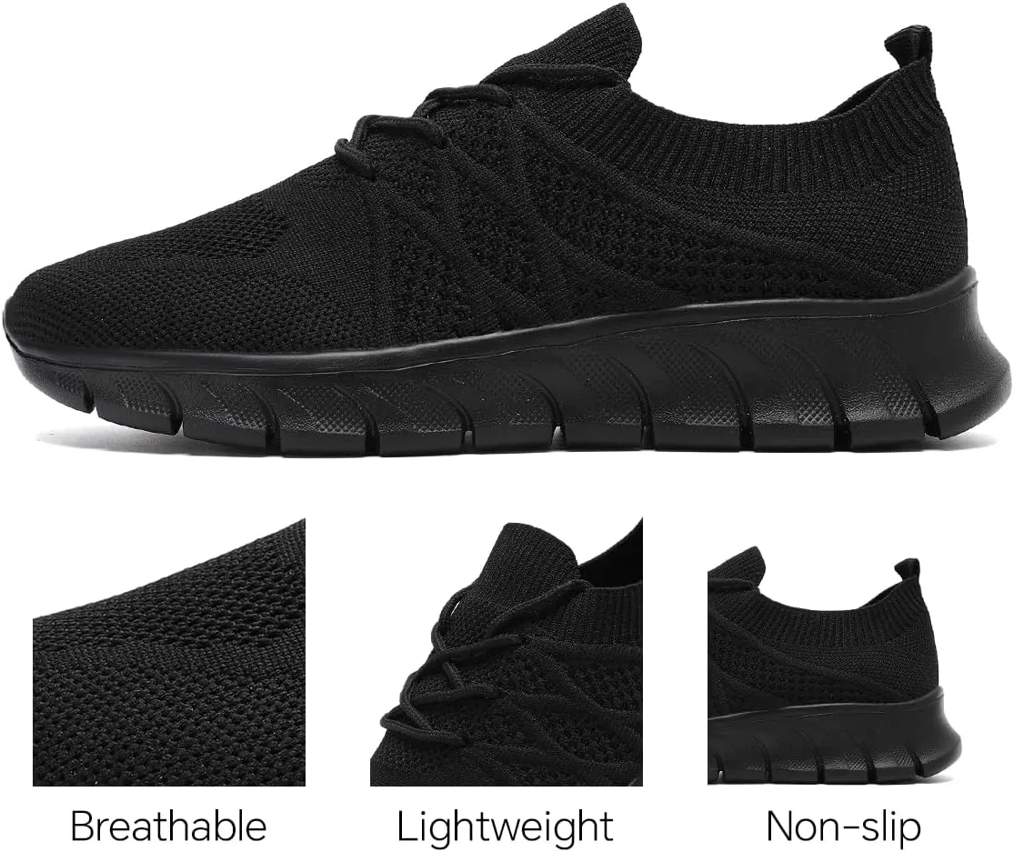 Womens Running Shoes Walking Tennis Sneakers Casual Slip on Breathable Lightweight Comfortable Fashion Athletic Sports Gym Trainers