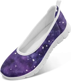 Womens Slip on Shoes Lightweight Printed Walking Shoes Stylish Loafers Non Slip Flat Shoes Low-top Casual Shoes SizeUS 6-11