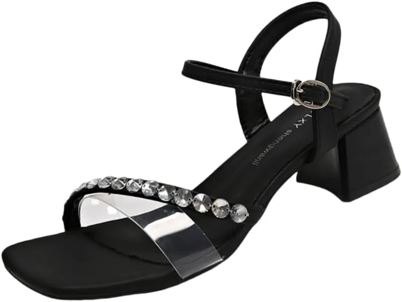 Women's Summer fashion mid-heeled sandals outdoor event