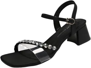 Women's Summer fashion mid-heeled sandals outdoor event
