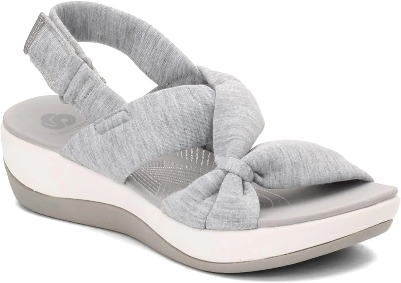 Women's Summer Walking Sandals Fashion Air Cushion Support Platform Ankle Strap Shoes Comfortable Casual Wedge Sandals