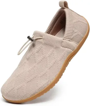 Women's Wide Toe Barefoot Minimalist Walking Shoes Comfortable Tennis Gym Athletic Flats Slip-on Sneakers