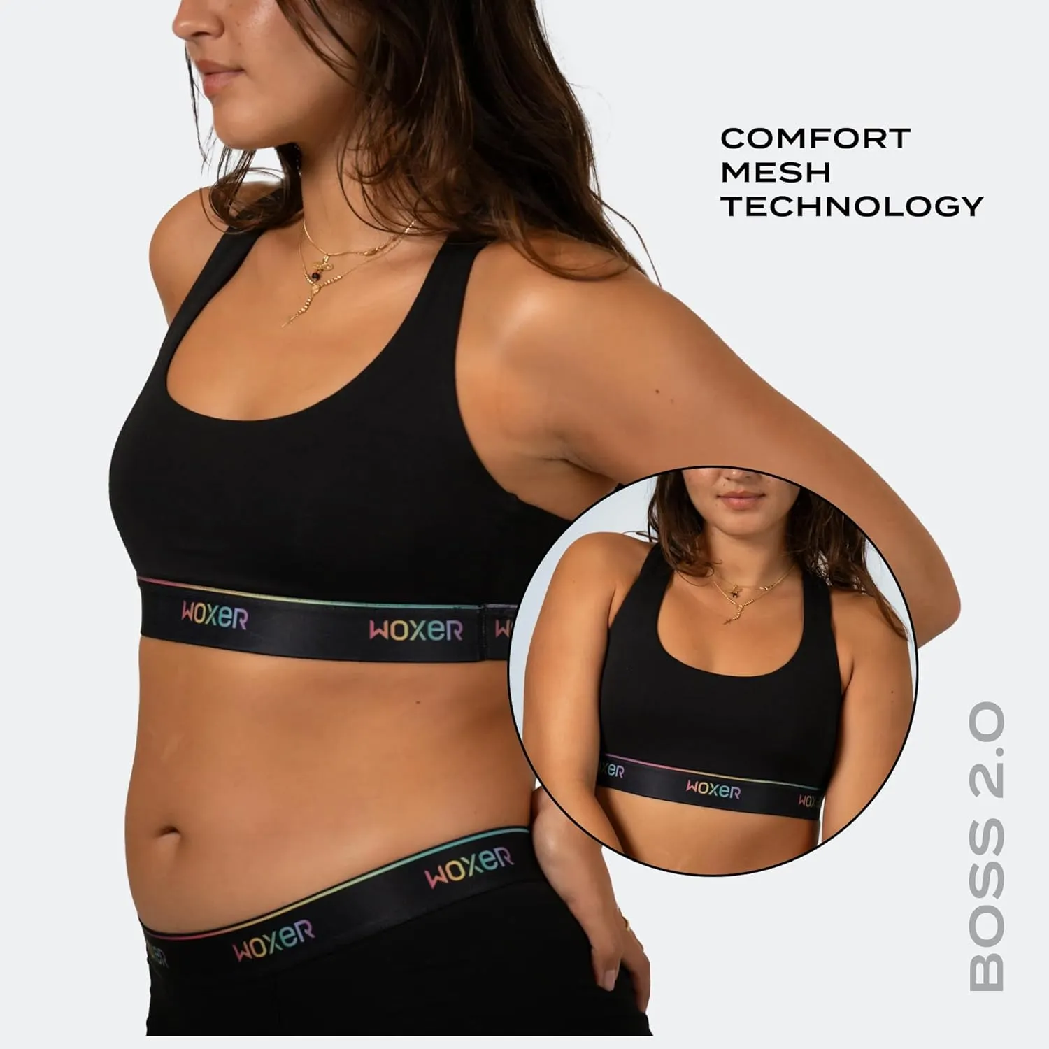 Woxer Boss Bralettes for Women - Wireless, Seamless, Comfortable Support Bra